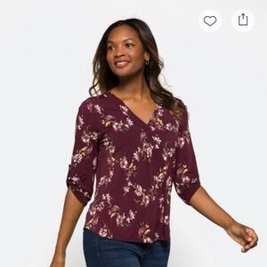 BEACON Patty Roll Tab Knit Top